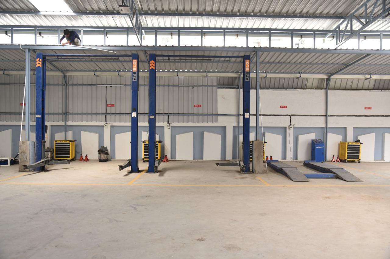 Two-Post Lift Bay